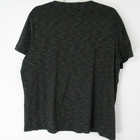 Mondetta Crewneck Short Sleeve Tee Shirt Black w/ blue & white stripes 2XL - Picture 4 of 4